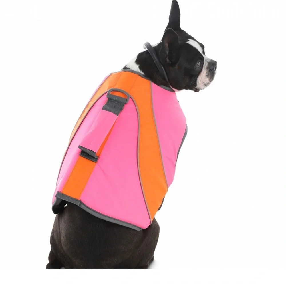 NWT Good2Go Dog Life Jacket Small Pink Orange Flotation Vest Safety